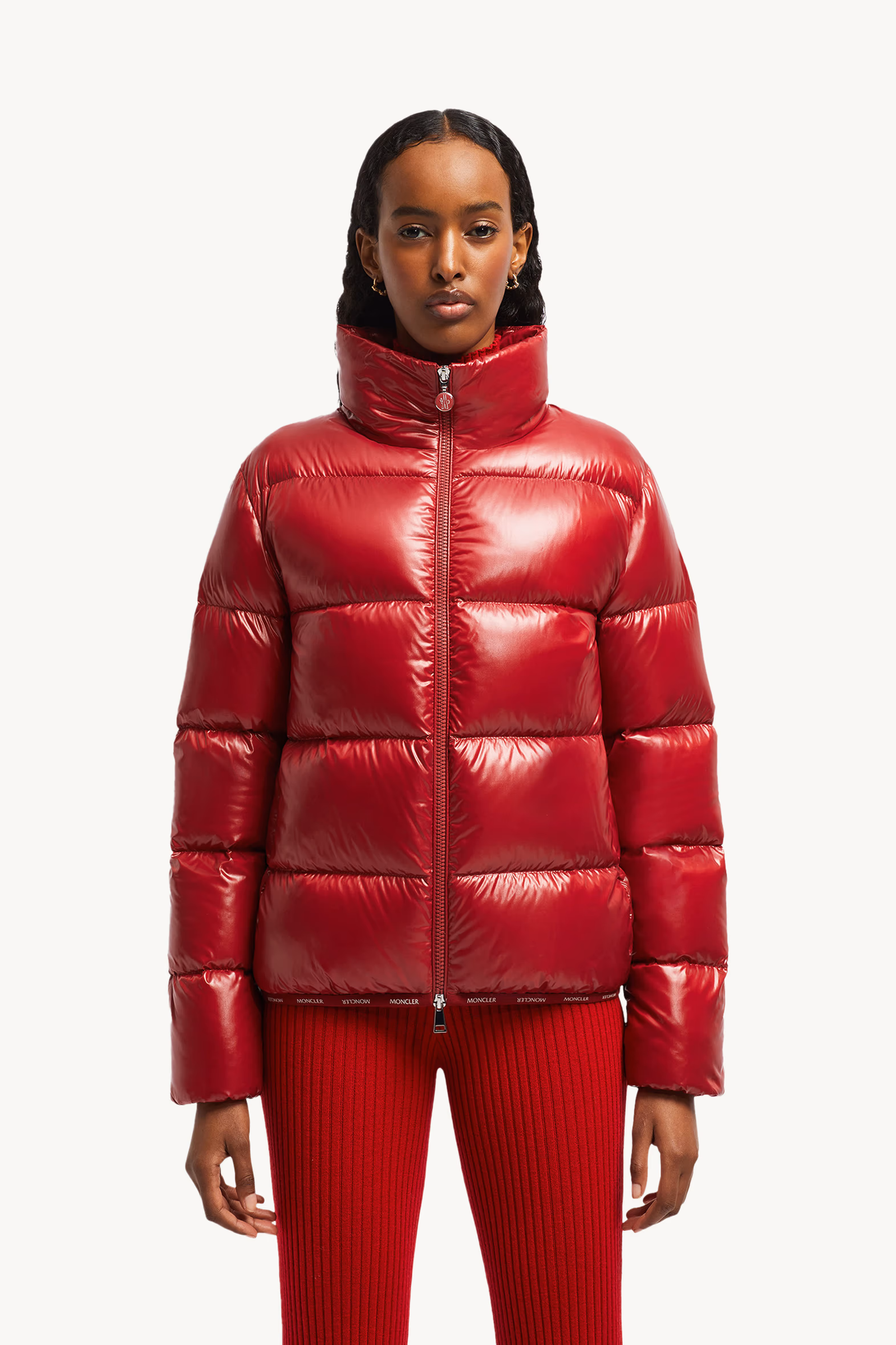 Abbadia Short Down Jacket Women Red Moncler 3
